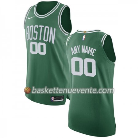 Maillot Basket Boston Celtics Personnalisé Nike 2017-18 Vert Swingman - Homme